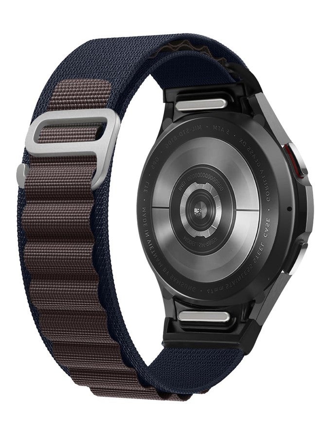 BandRain One Click Alpine Loop Bands Compatible with Samsung Galaxy Watch 7 Band/Galaxy Watch 6 4 5 FE Band 40mm 44mm/Watch 6 4 Classic 47mm 43mm 42mm 46mm/5 Pro 45mm, 20mm No Gap Nylon Sport Strap for Men - Image 1